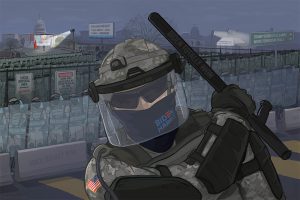 stamping a human face with a boot forever